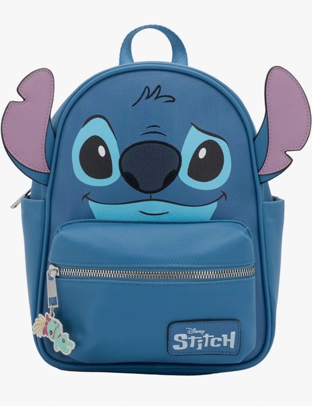 Disney Blue Stitch Face Mini Backpack